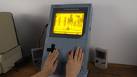 Large custom-built Game Boy with electroluminescent display