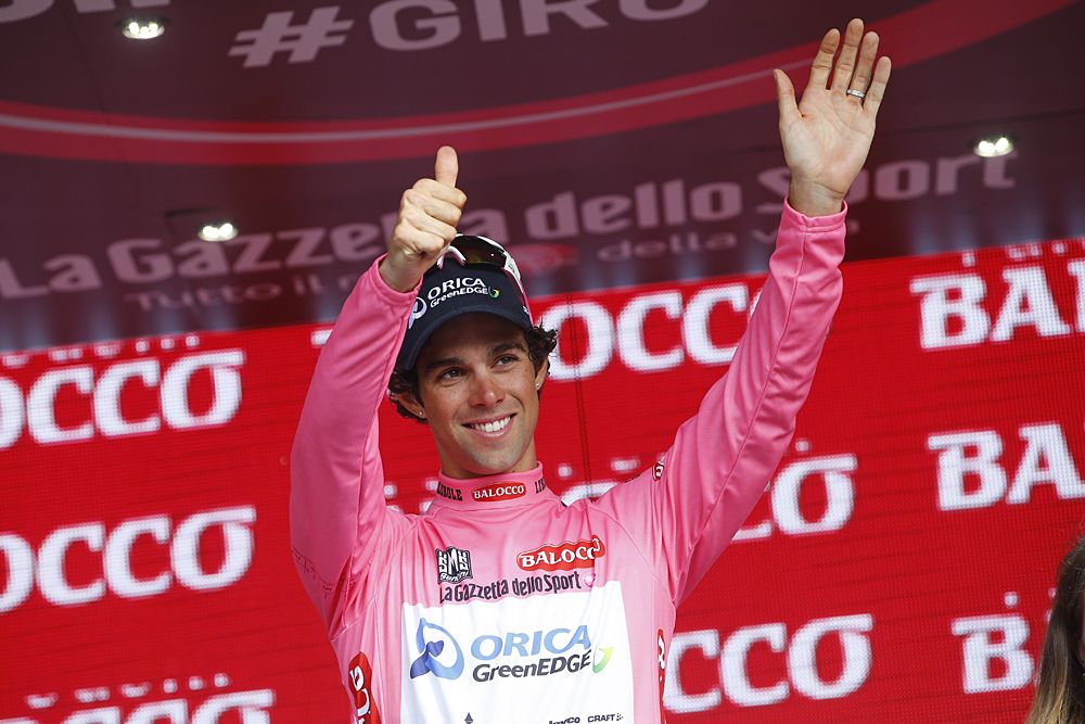 Thumbs up from Michael Matthews (Orica-GreenEdge) after winning stage 3