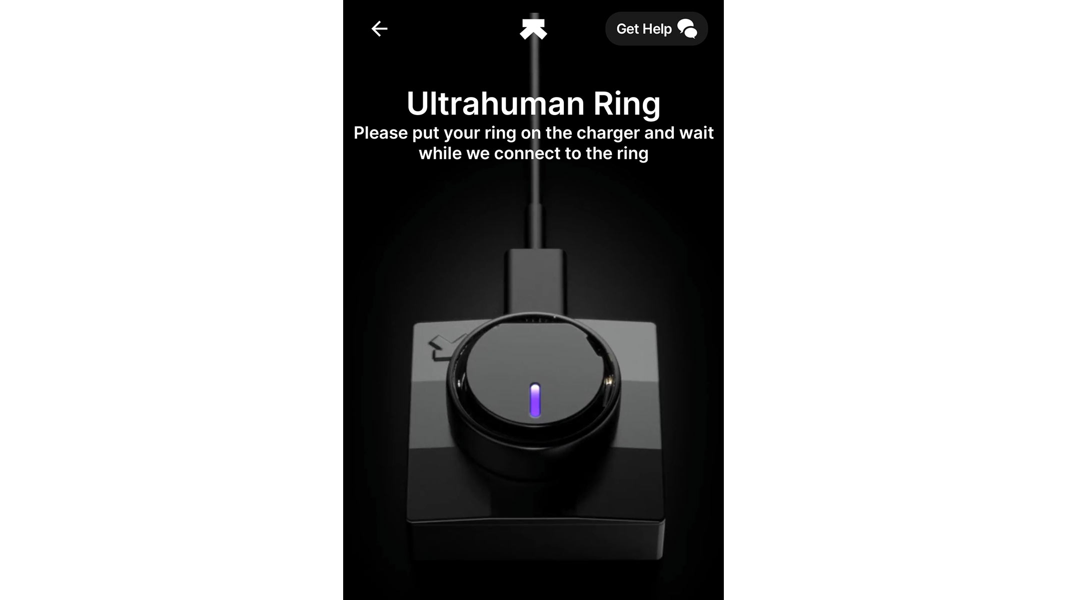 A screenshot from the Ultrahuman app