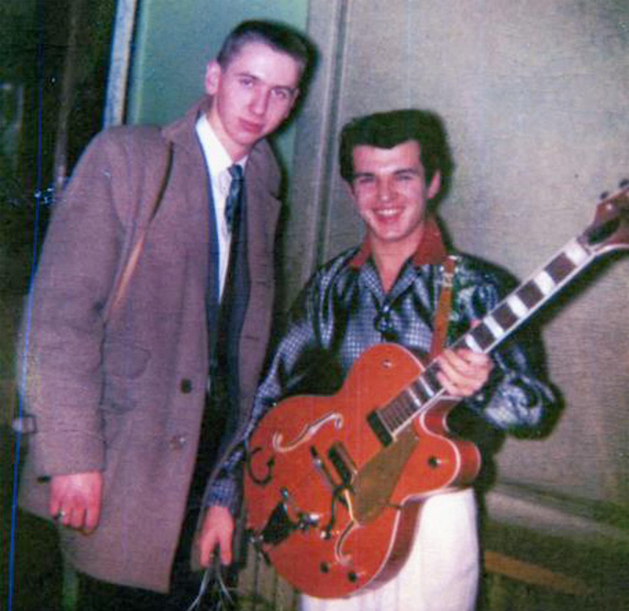Owen Clark and Lenny Breau at the Rainbow Dance Gardens (224 Smith Street, Winnipeg, Manitoba, Canada), 31 December 1958.