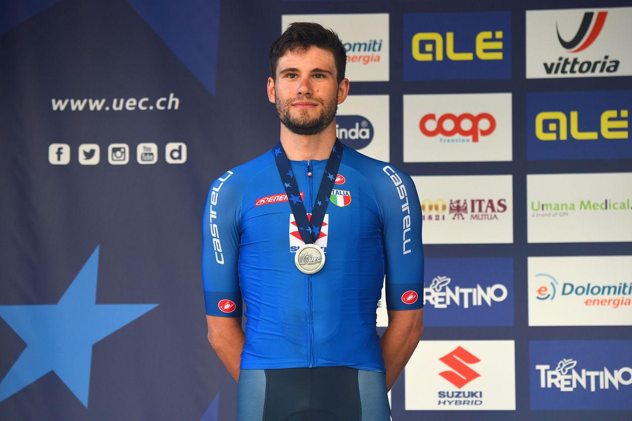 2021 UEC Road European Championships Trento Elite Mens Individual Time Trial 224 km 09092021 Filippo Ganna Italy photo Ilario BiondiBettiniPhoto2021