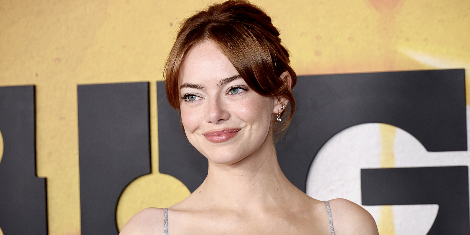 Emma Stone attends Focus Features' "Bugonia" New York Premiere at Museum of Modern Art on October 21, 2025 in New York City