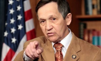 Rep. Dennis Kucinich (D-Ohio) and nine other congressmen have accused President Obama of breaking the law when he sent the U.S. into Libya without congressional consent.