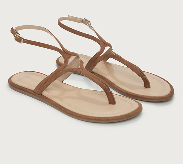 The White Company, Skinny Curve Strap Flat Sandal