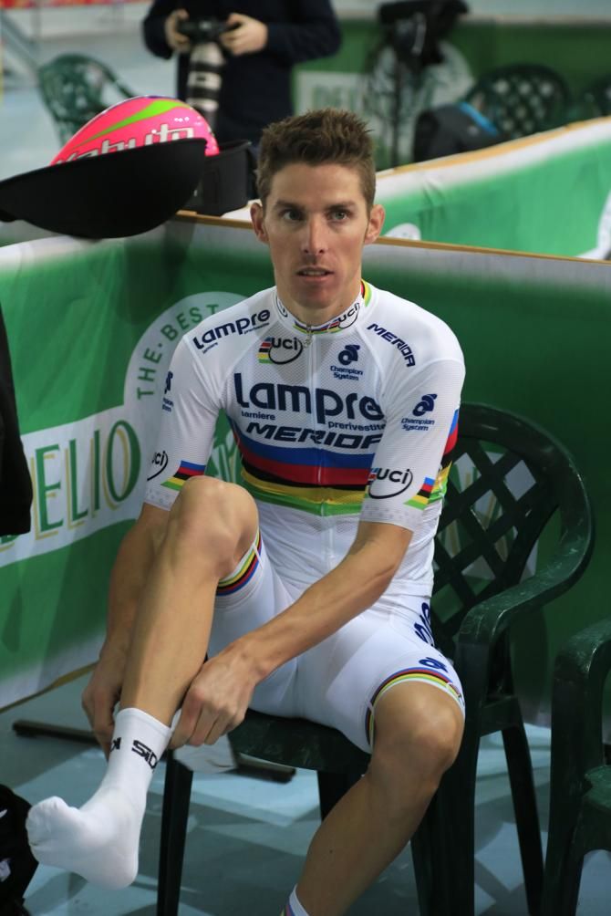 Rui Costa gets ready to go out on track