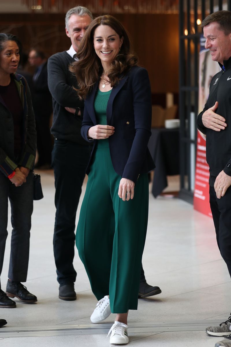 the duchess of cambridge visits london stadium to meet the parents and guardians of sportsaid stars