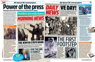 Image of UK newspaper articles