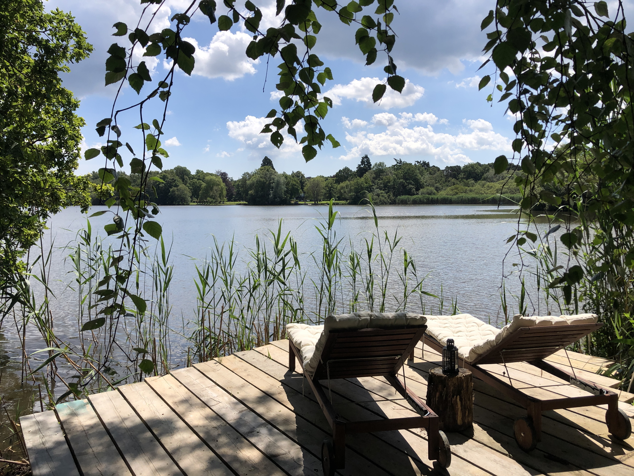 Chairs looking out over a lake