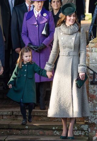 Kate Middleton and Princess Charlotte Christmas Day 2019