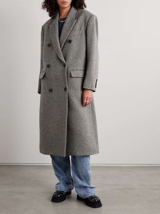 Lexana Double-Breasted Wool-Blend Coat