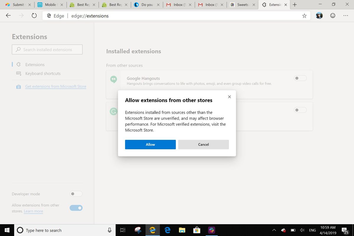 How to use Chrome extensions on Windows 10's new Edge browser Windows