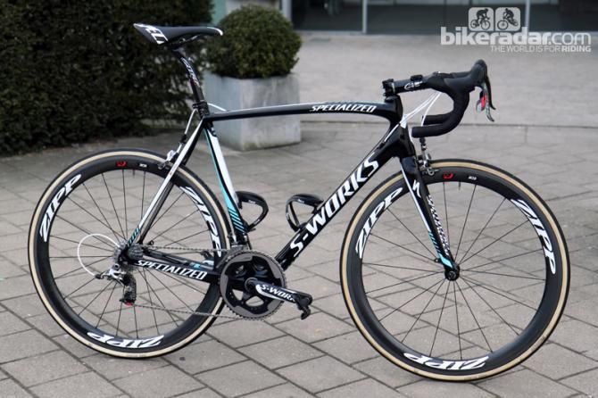Tom Boonen (Omega Pharma-QuickStep) is hoping this Specialized S-Works Tarmac SL4 will carry him to victory in Oudenaarde.