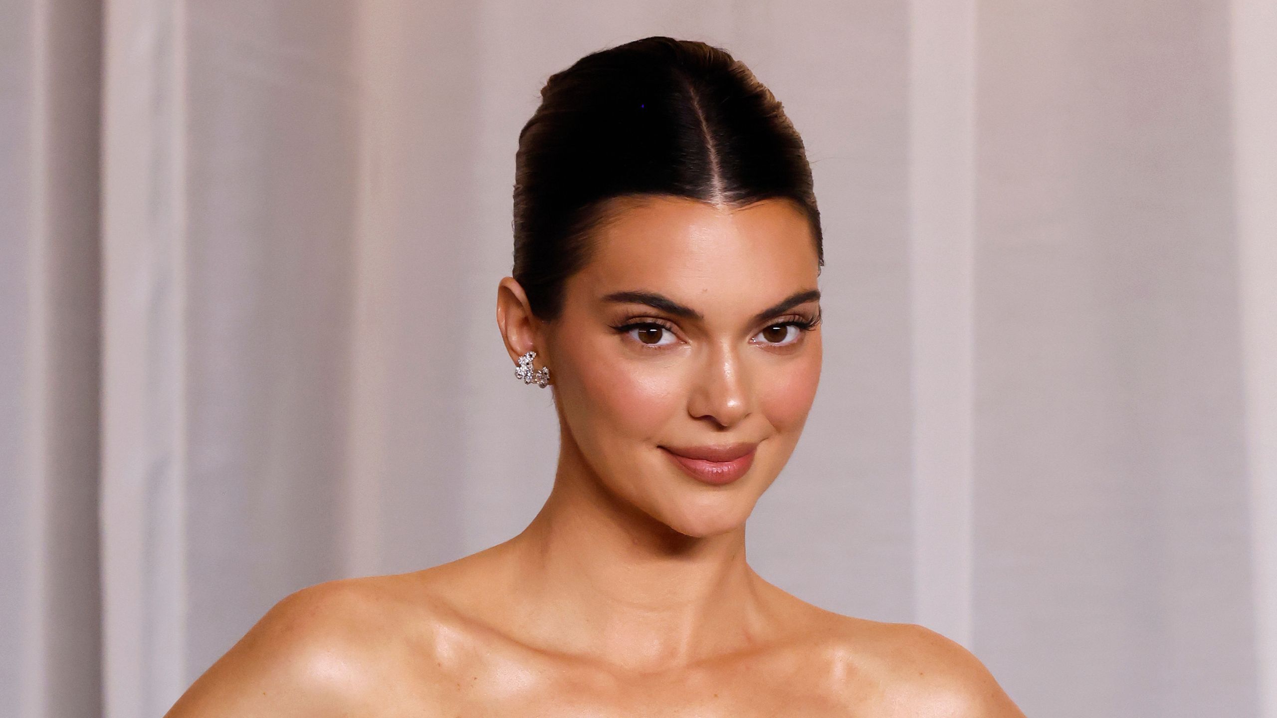 kendall jenner on a white background