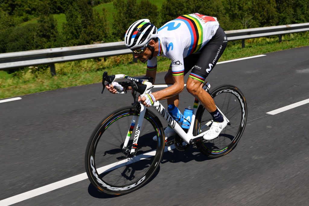 Alejandro Valverde on stage 11 of the Vuelta a Espa&ntilde;a