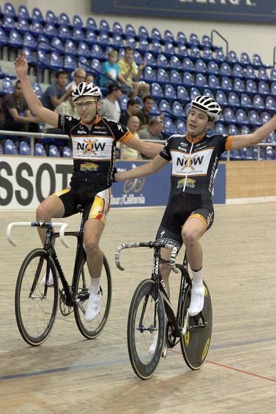 Moir and Heeley celebrate.