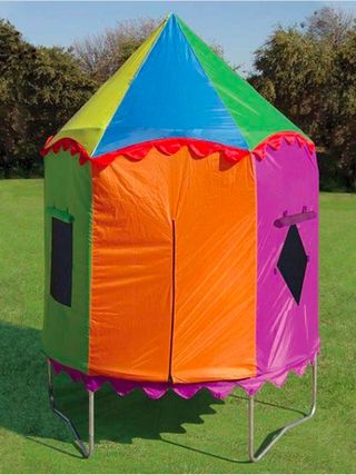 trampoline accessories colorful tent in a garden
