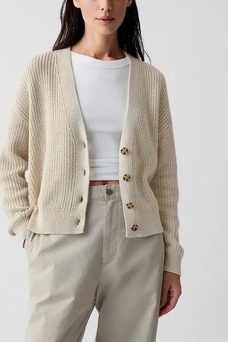 Shaker-Stitch Cardigan