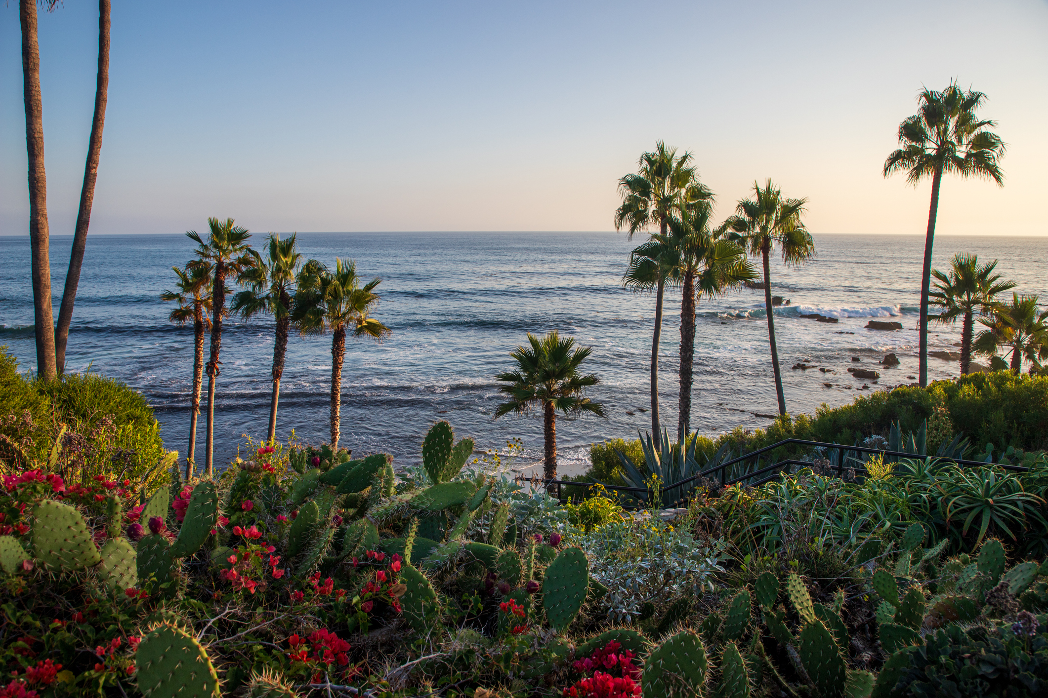 Huntington Beach, Orange County, California, beach, coastal, surf, waves, Pacific Ocean, sandy shores, pier, sunset, sunrise, scenic, coastline, palm trees, sunny
