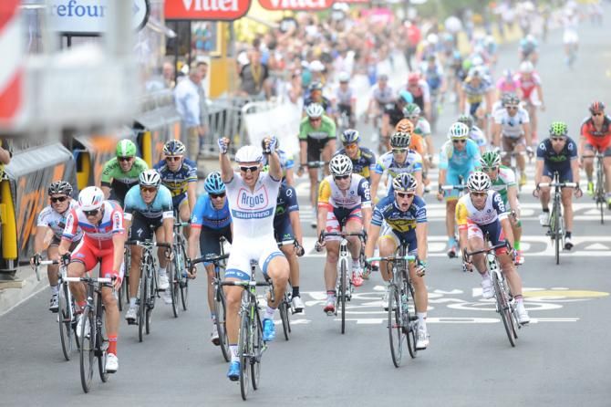 Marcel Kittel (Argos - Shimano) wins the opening stage at the Tour de France