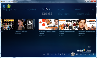 Internet TV in Media Center