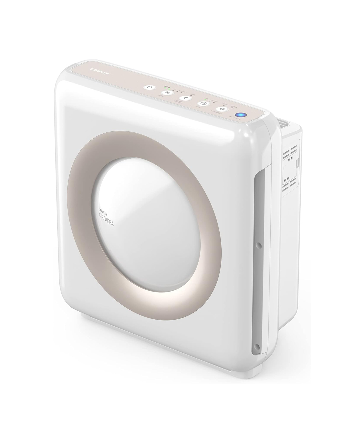 Coway, Coway Airmega Ap-1512hh(w) True Hepa Purifier With Air Quality Monitoring, Auto, Timer, Filter Indicator, and Eco Mode, 16.8 X 18.3 X 9.7, White