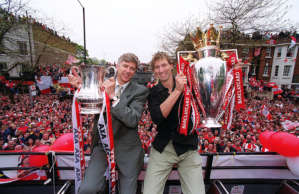 Arsene Wenger and Tony Adams
