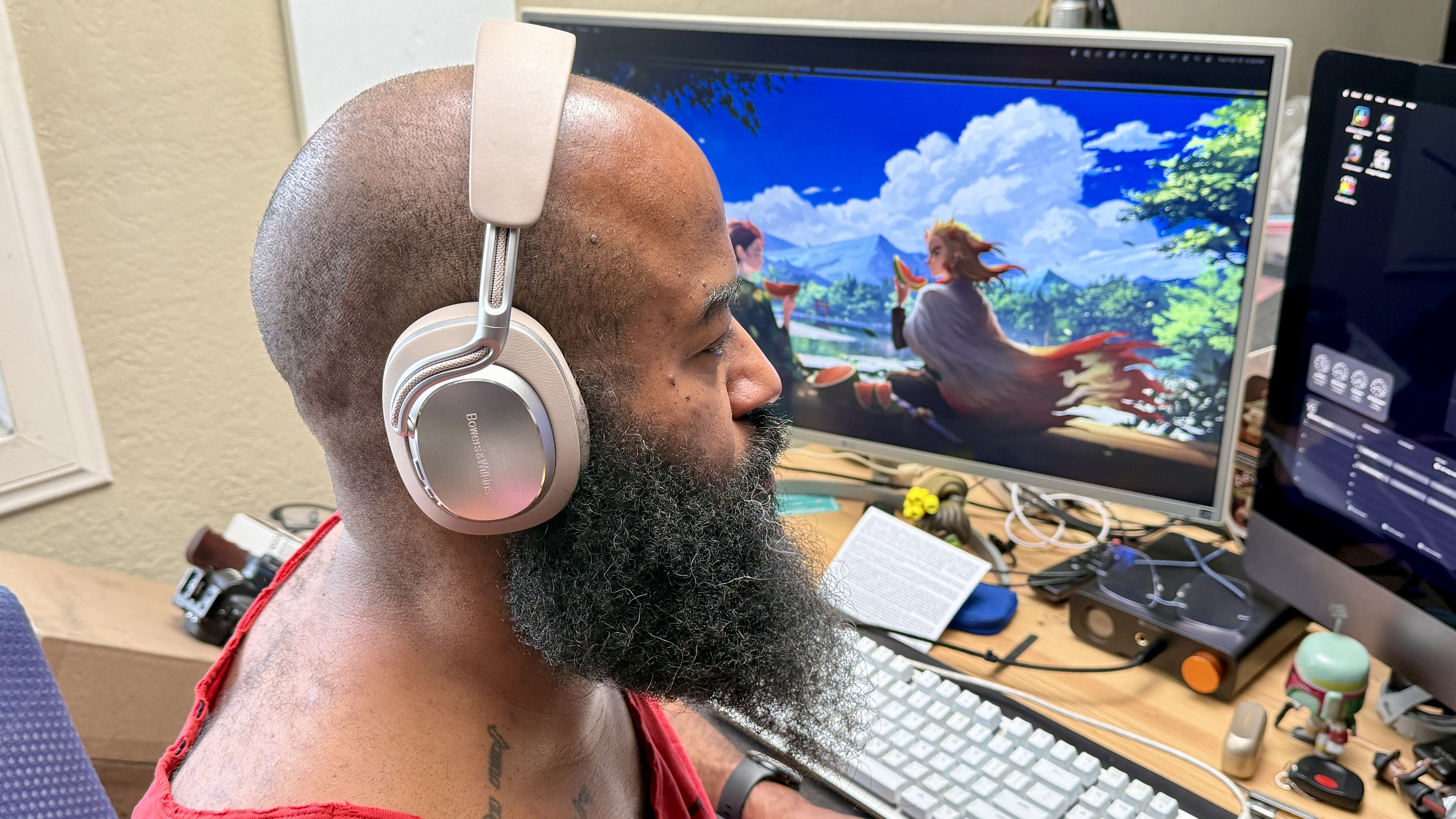 Bowers &amp; Wilkins Px8 S2 being worn by reviewer