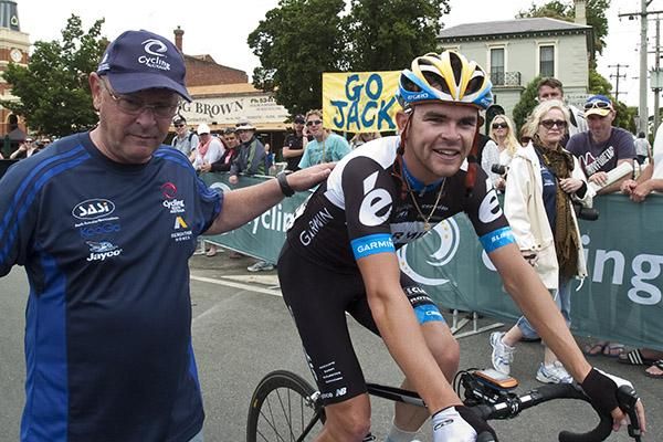Jack Bobridge (Garmin-Cervelo) after the finish.