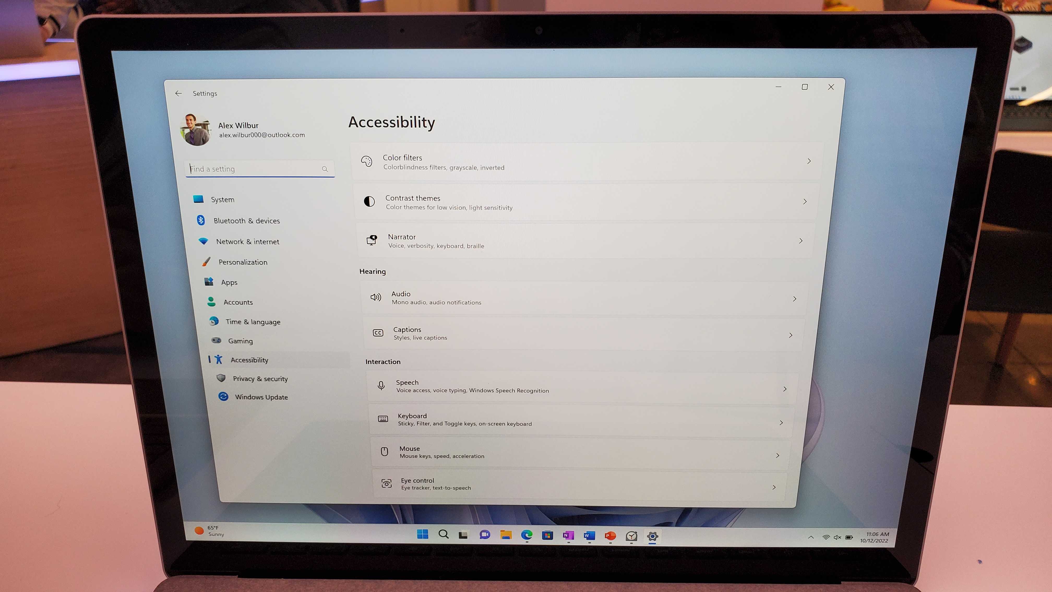 surface accessibility options