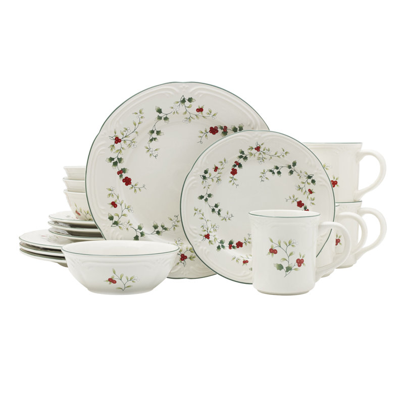 Pfaltzgraff Winterberry 16-Piece Dinnerware Set, Service for 4 & Reviews | Wayfair