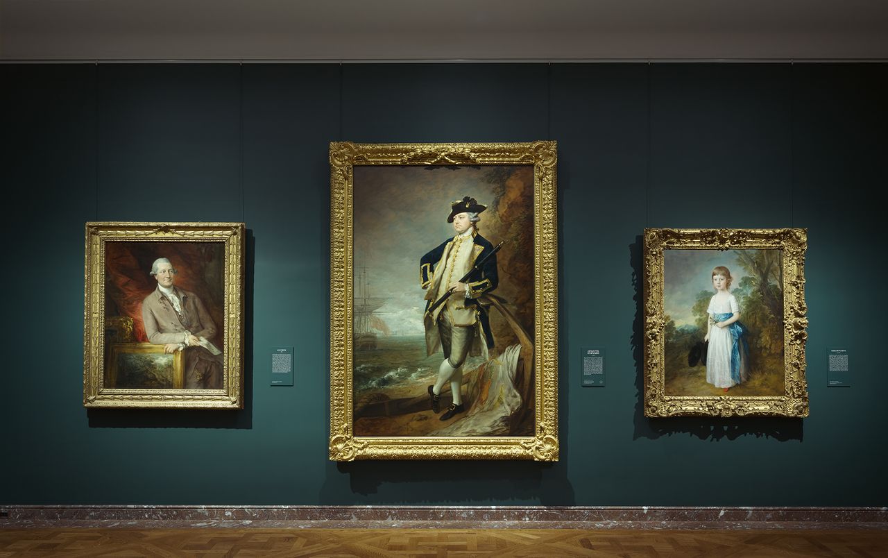 Installation view of 'Gainsborough: The Fashion of Portraiture' at The Frick Collection