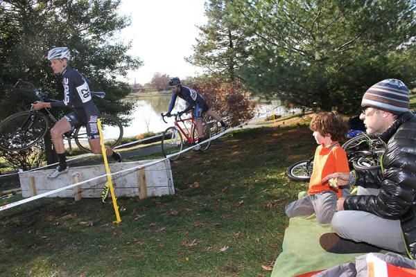 The turnout was great today, giving fathers the opportunity to introduce the sport to the next generation.