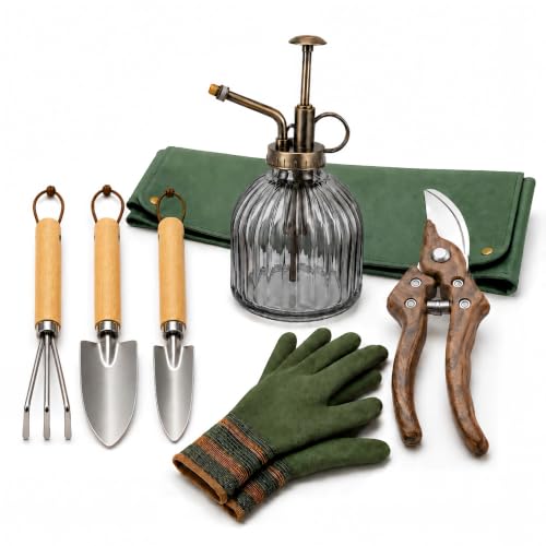 7-Piece Indoor Plant Repotting Kit With Repotting Mat &amp;amp; Glass Mister