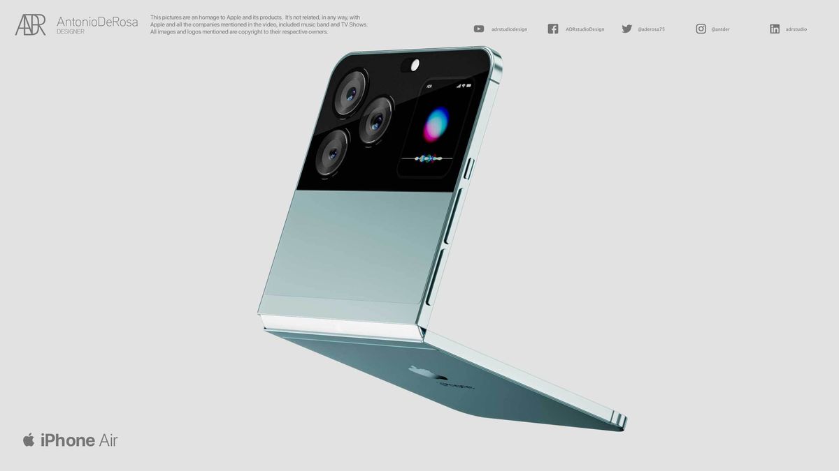 Este impressionante conceito de iPhone dobrável supera o Galaxy Z Turn 3