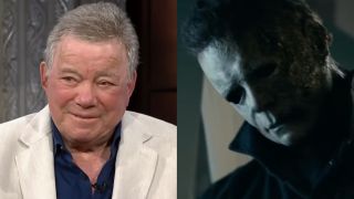 William Shatner and Michael Myers split image