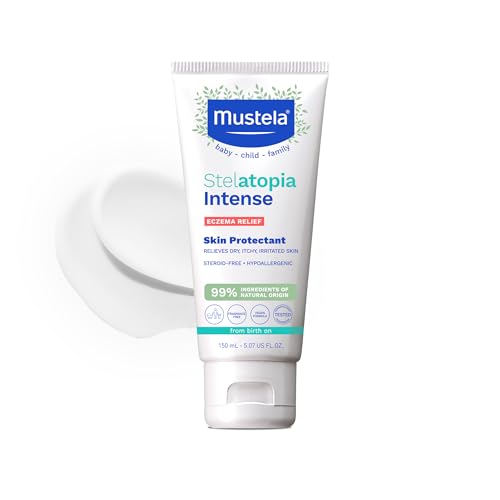 Mustela Eczema Relief Cream Stelatopia Intense - Fragrance-Free Moisturizing Body Lotion With Colloidal Oatmeal - for Dry, Itchy, Irritated Skin &amp;amp; Flare-Ups - Baby, Child &amp;amp; Adult - 5.07 Fl. Oz.