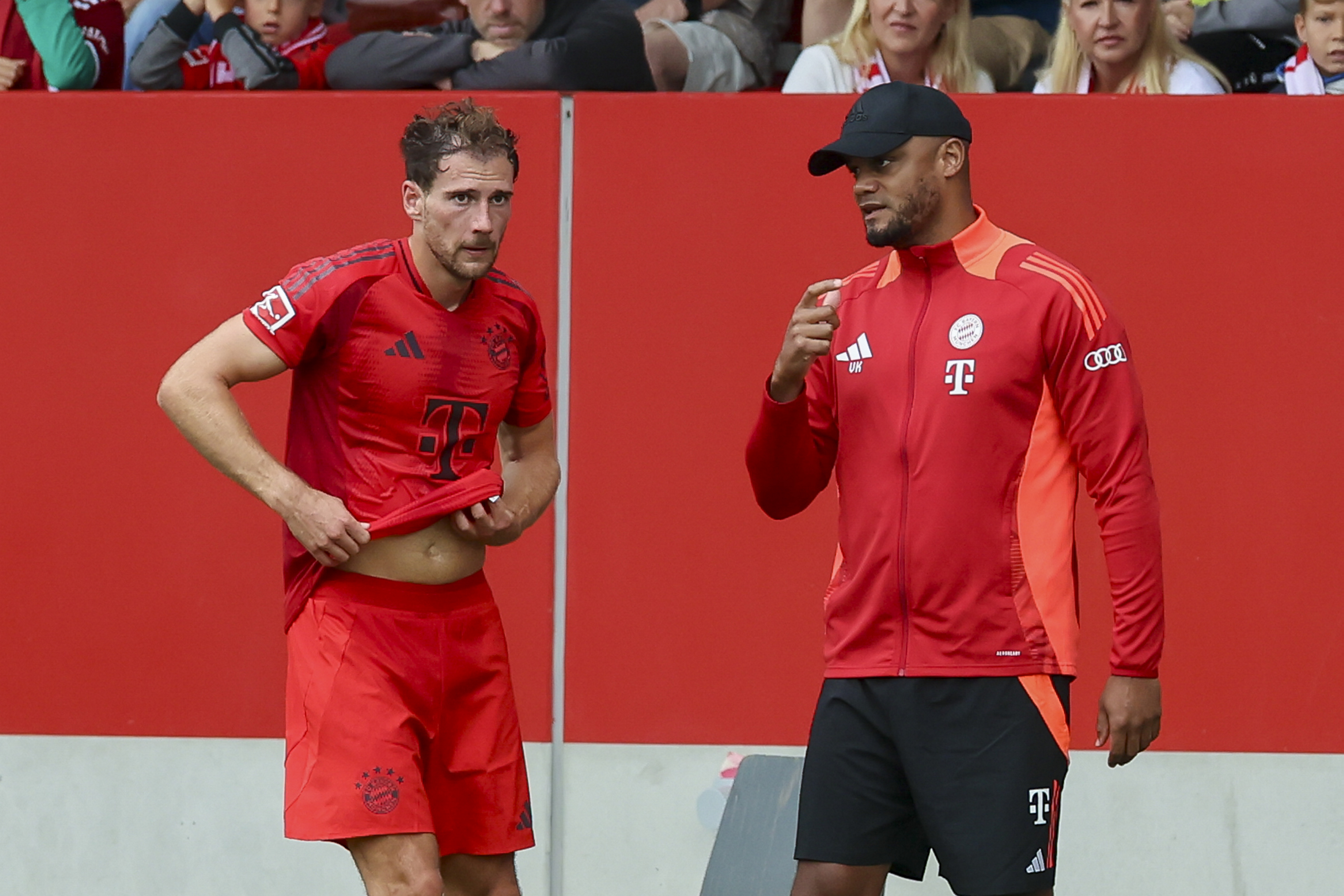 Bayern Munich duo Leon Goretzka and Vincent Kompany