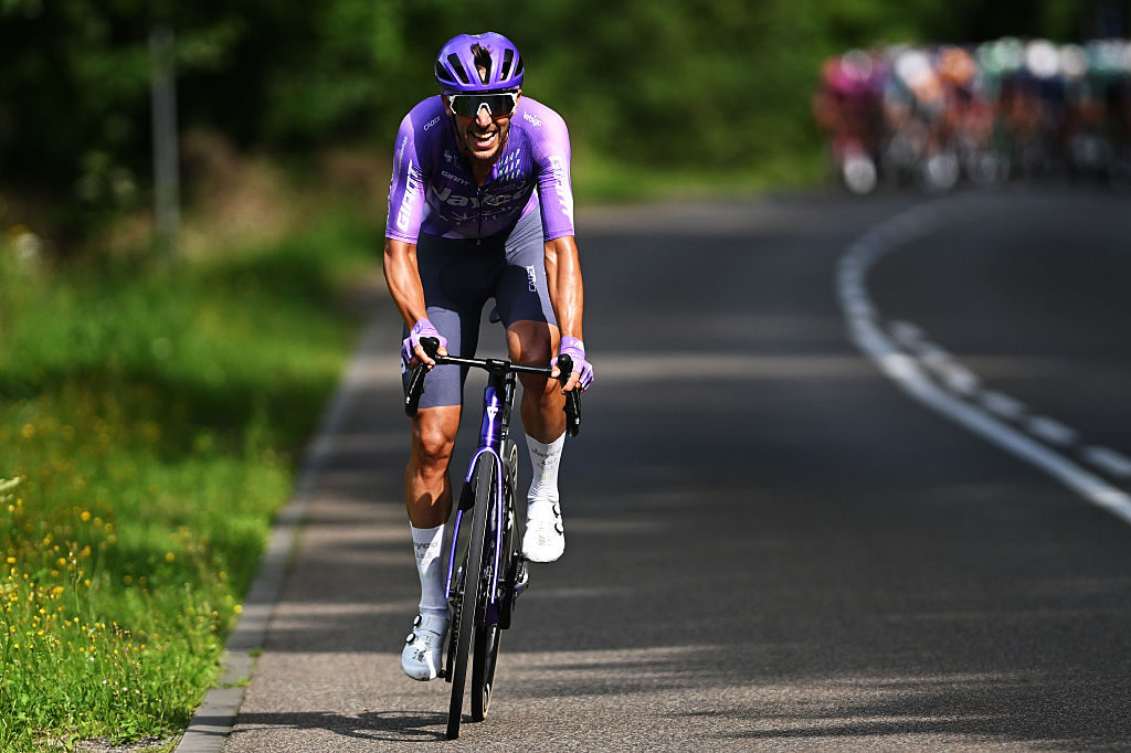 Dries De Bondt of Belgium and Team Jayco AlUla attacks in the final kilometres during the 83rd Tour de Pologne 2026