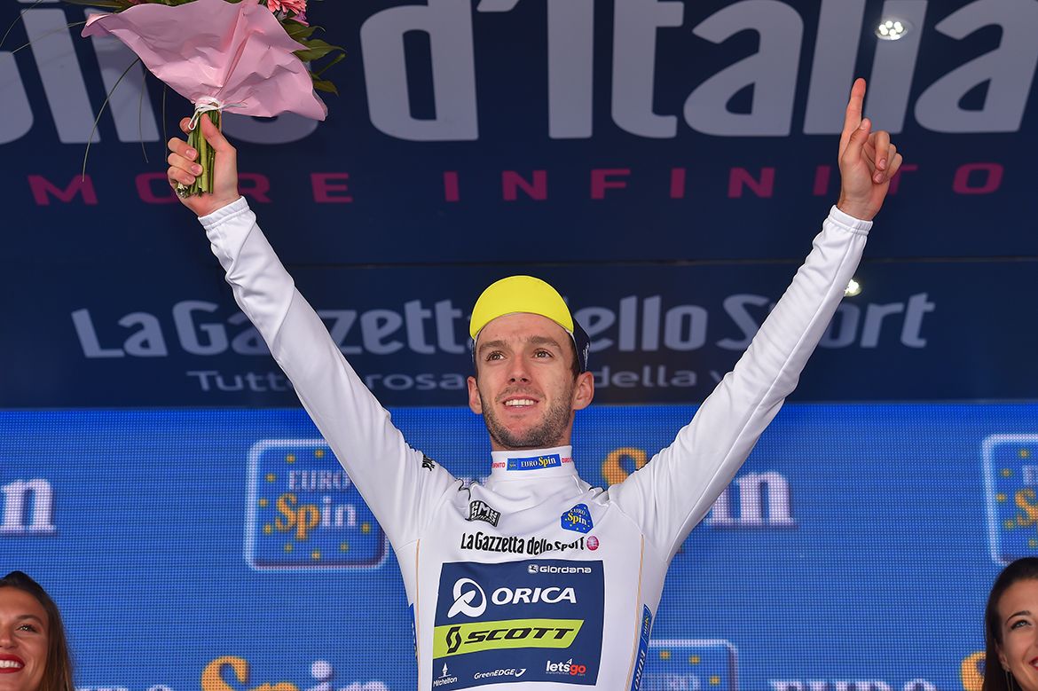Adam Yates moved into the white jersey