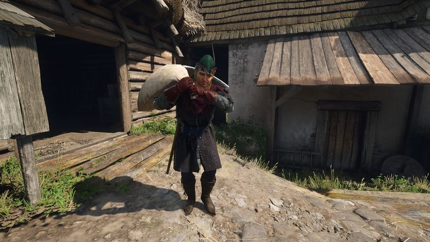 Kingdom Come Deliverance 2 screenshot of Henry carrying a sack 