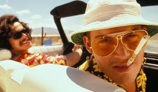 Fear and Loathing In Las Vegas Benicio del Toro and Johnny Depp stare at you with crazed looks