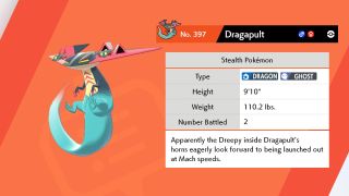 Pokemon Sword and Shield Dragapult