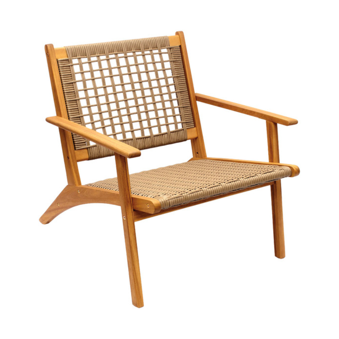 Belavi Wooden Patio Chair