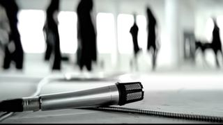 Slipknot Before I Forget music video still of a microphone on the floor