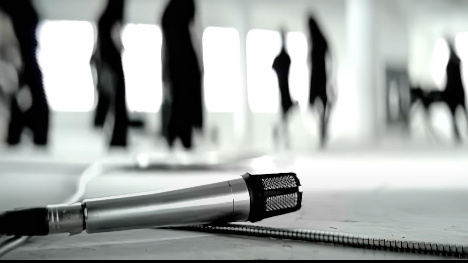 Slipknot Before I Forget music video still of a microphone on the floor
