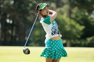 Lucy Li during a practice round prior to the US Women's Open. Photography: Scott Halleran/Getty Images