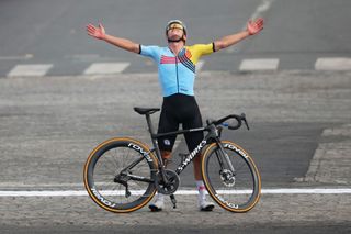 Paris Olympics: Remco Evenepoel overcomes puncture and powers to second gold in Paris with convincing men's road race victory