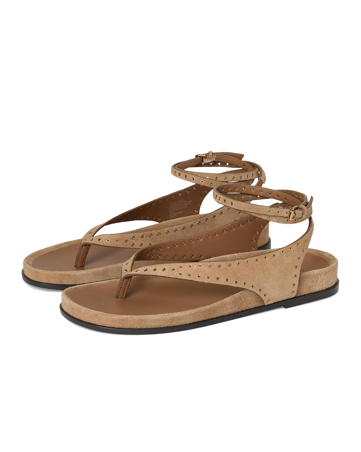 Madewell, Millie Thong Lace Up Sandals - Suede Grom