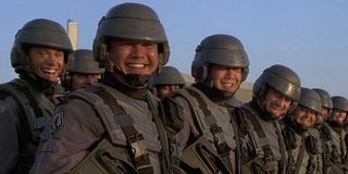 Some soldiers in Starship Troopers