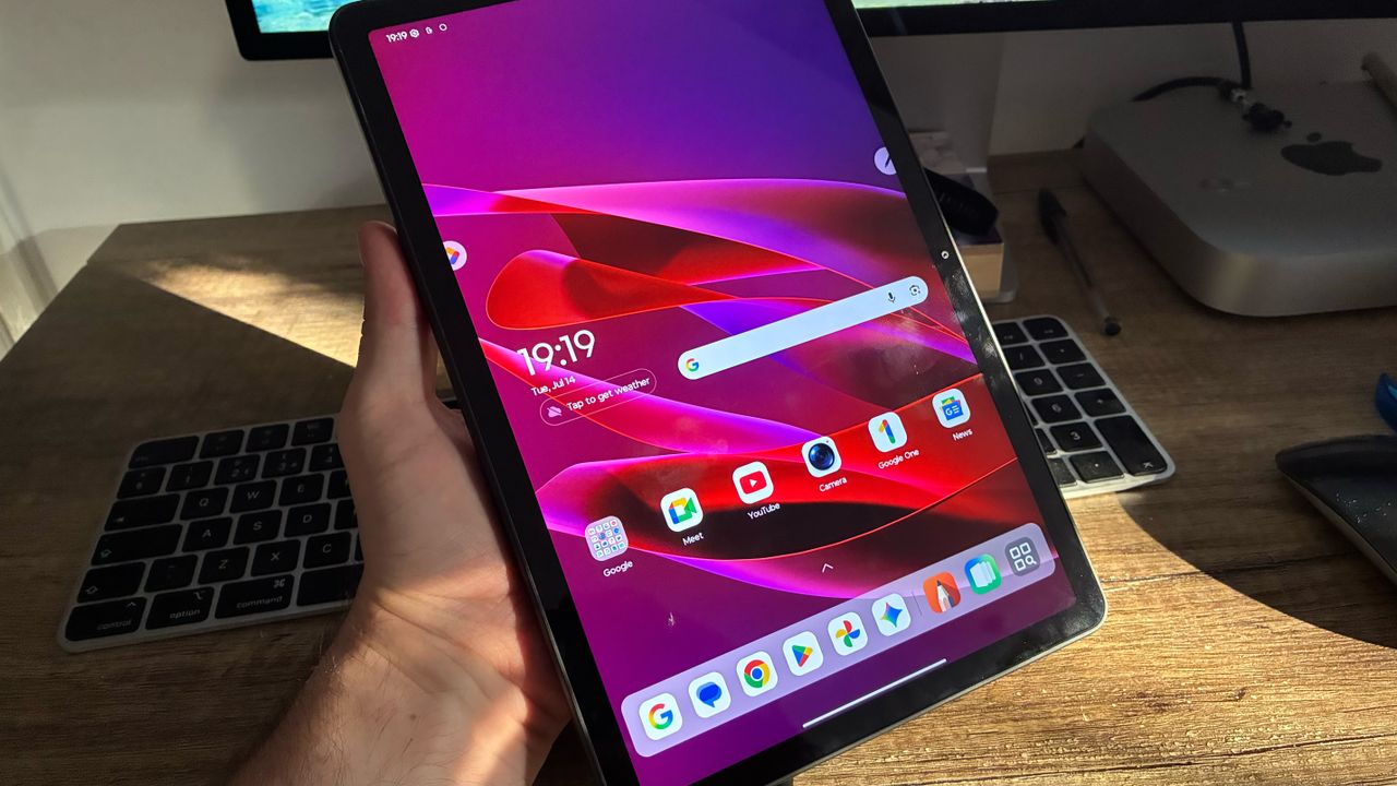 The Lenovo Think Tab X11 on a desk